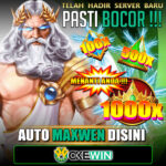 Logo dan maskot OKEWİN, menampilkan sosok dewa laut kuat dengan trisula,