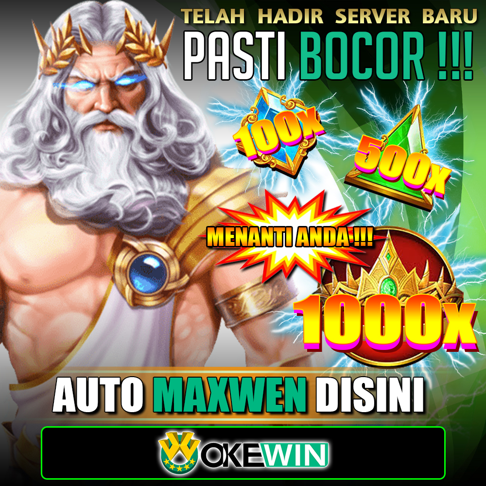 Logo dan maskot OKEWİN, menampilkan sosok dewa laut kuat dengan trisula,